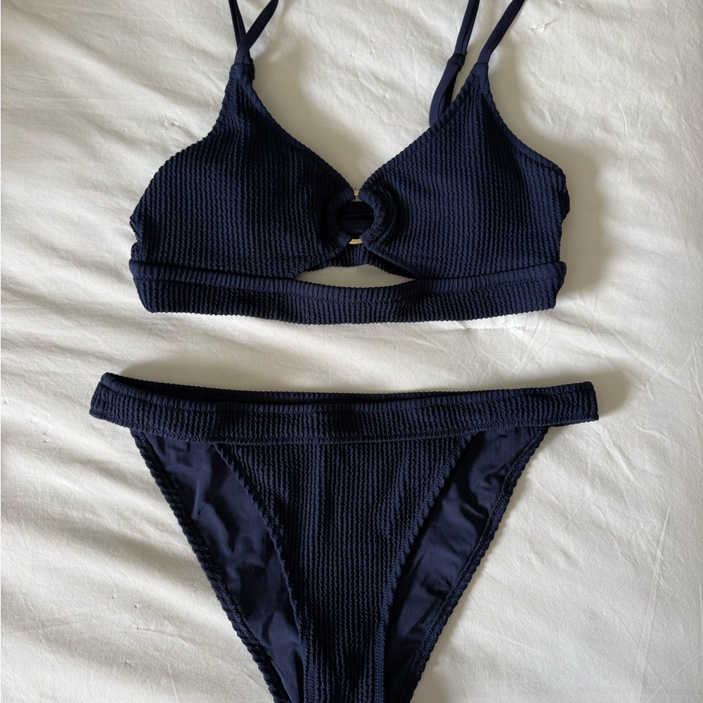 aerie navy bikini set